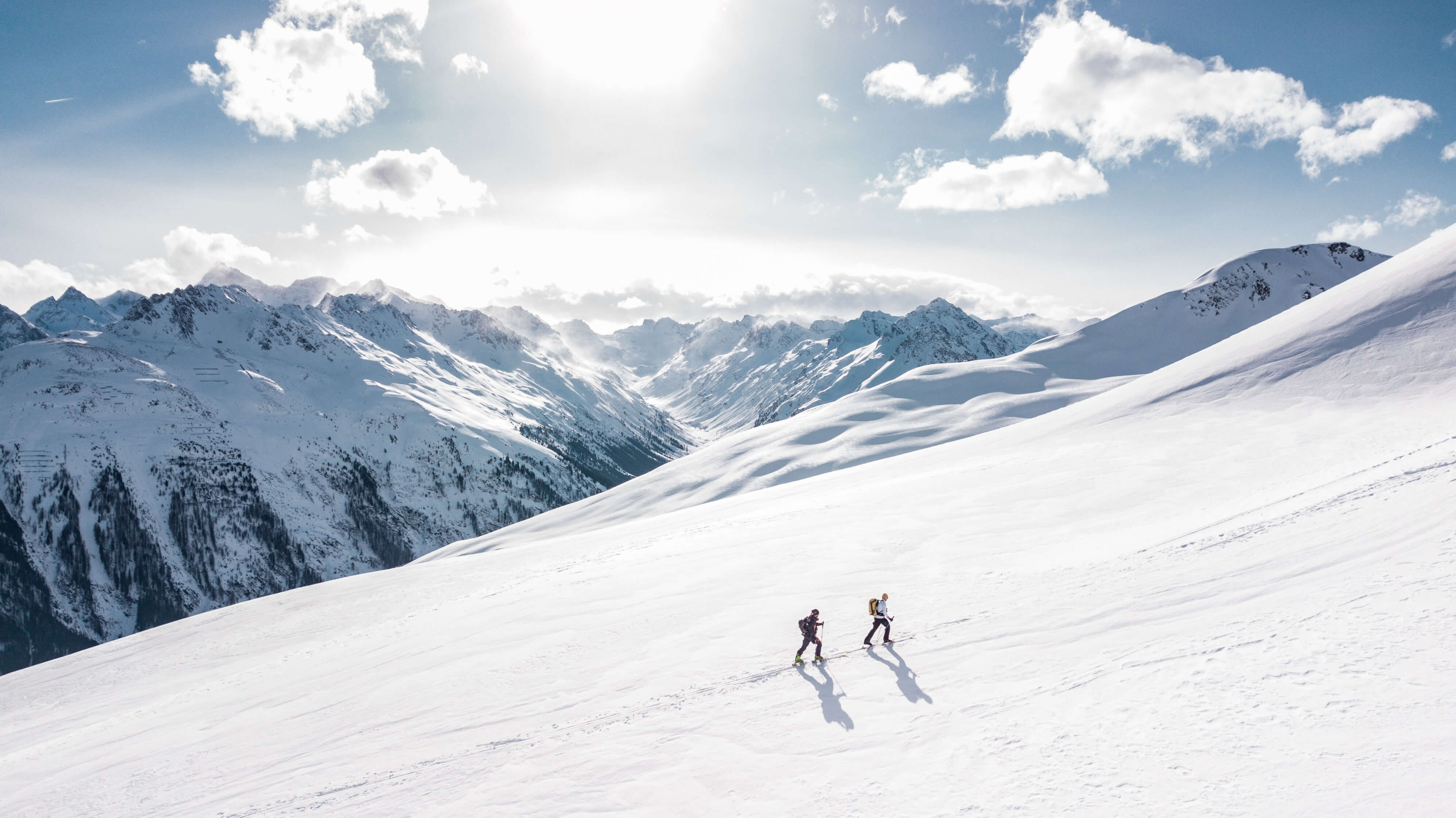 guys hiking on mountain